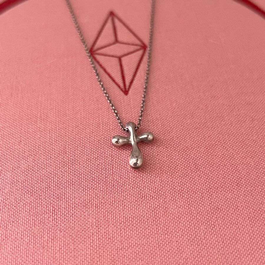 Tiffany & co. 925純銀十字架鍊墜 日本中古二手Vintage-4