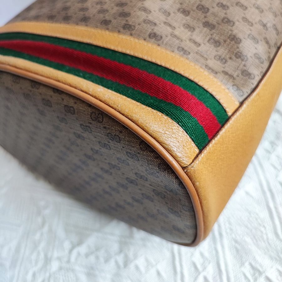GUCCI Vintage Bucket Bag 中古 水桶袋 肩背包-9