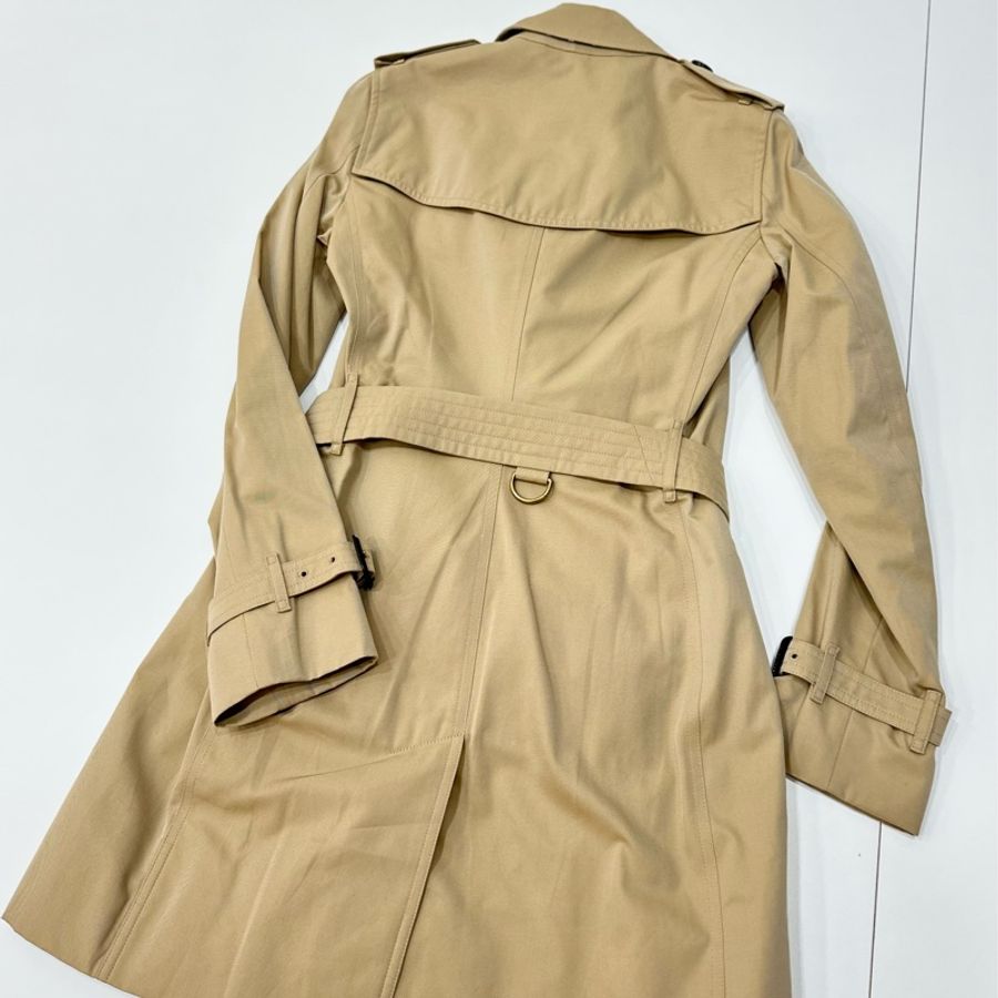 Burberry Kensington Trench 蜜金色 經典 短大衣 大衣 風衣外套 外套-18