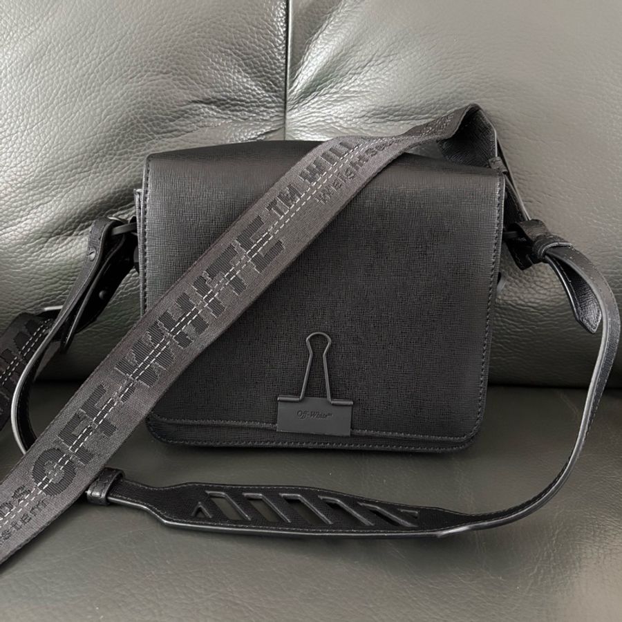 Off White Flap Bag-0