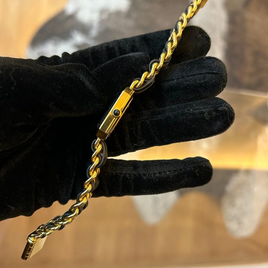 Chanel 香奈兒黑金方糖手錶S碼背膜-13