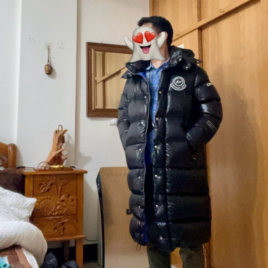 moncler x fragment 藤原浩聯名 長版羽絨 義大利製 全新二手 XS版型偏大-4