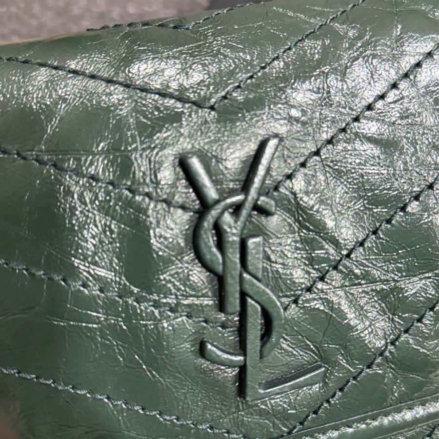 Saint Laurent YSL 聖羅蘭 Niki baby 綠色 油蠟牛皮-3
