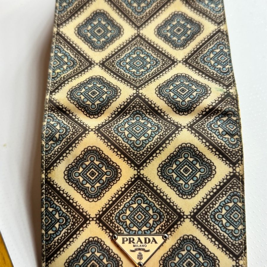 PRADA 中古三折短夾 & PRADA機器人🤖鑰匙圈-57