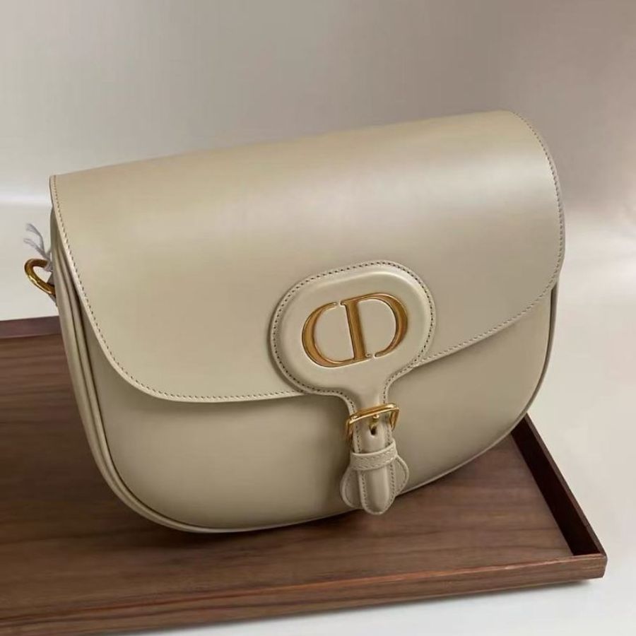 dior bobby大號馬鞍包淺駝色oblique老花刺繡肩帶 box小牛皮 27*8*19.5 全新配件塵袋盒子保卡-2