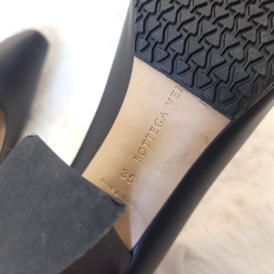 Bottega Veneta 尖頭粗跟鞋 36-12
