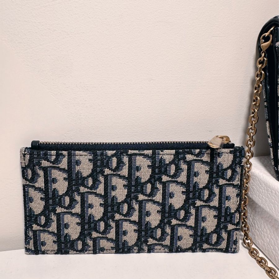 Dior Woc(Saddle 小型附鏈帶手拿包)近全新♡-4