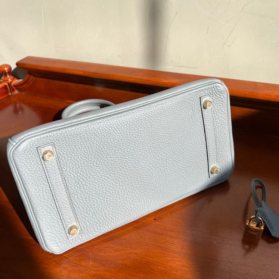 愛馬仕 Birkin 30cm Vert Amande  杏仁綠 Togo ghw 金釦-12
