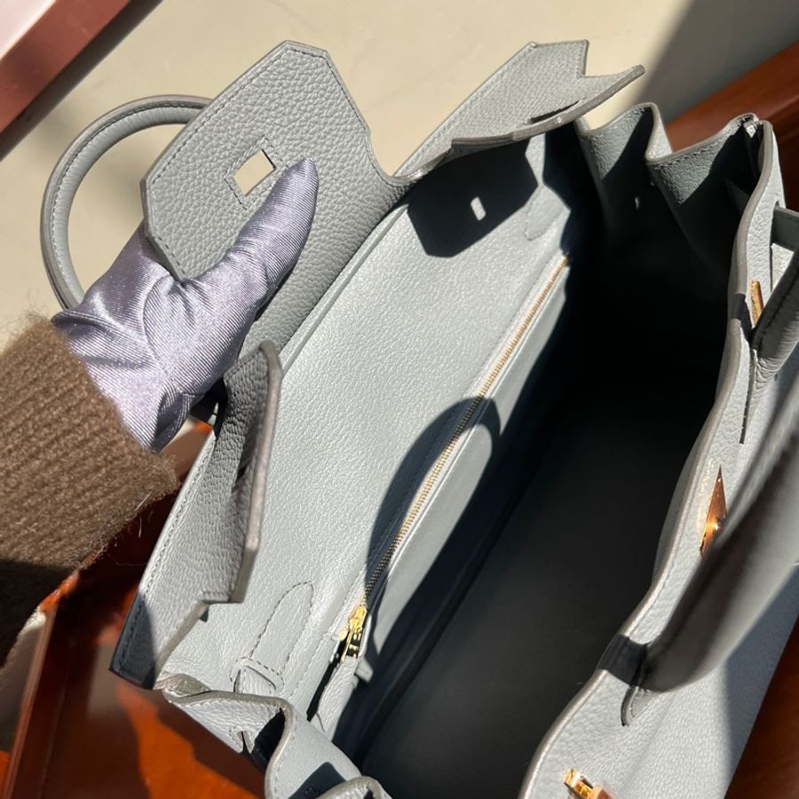 愛馬仕 Birkin 30cm Vert Amande  杏仁綠 Togo ghw 金釦-15