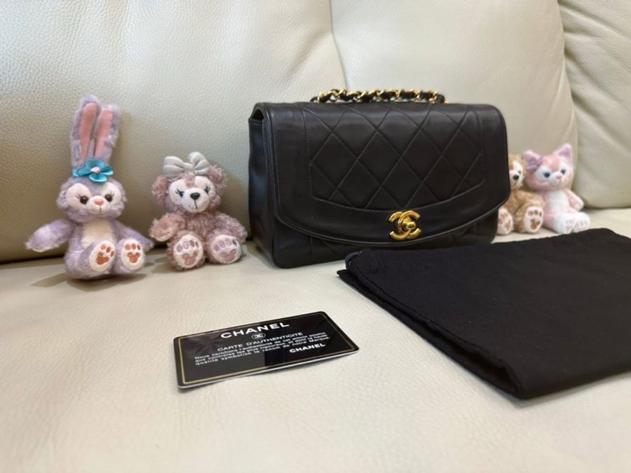 🧚🏻Chanel Diana Reissue 22cm 黑色羊皮黛妃包(小號✨)【少見Vintage狀況非常好】(已售出)-1
