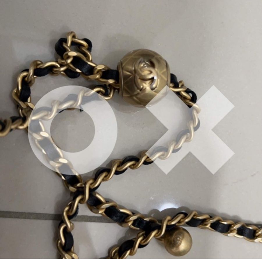 (已驗過)chanel小羊皮金球長盒子-閒置-43