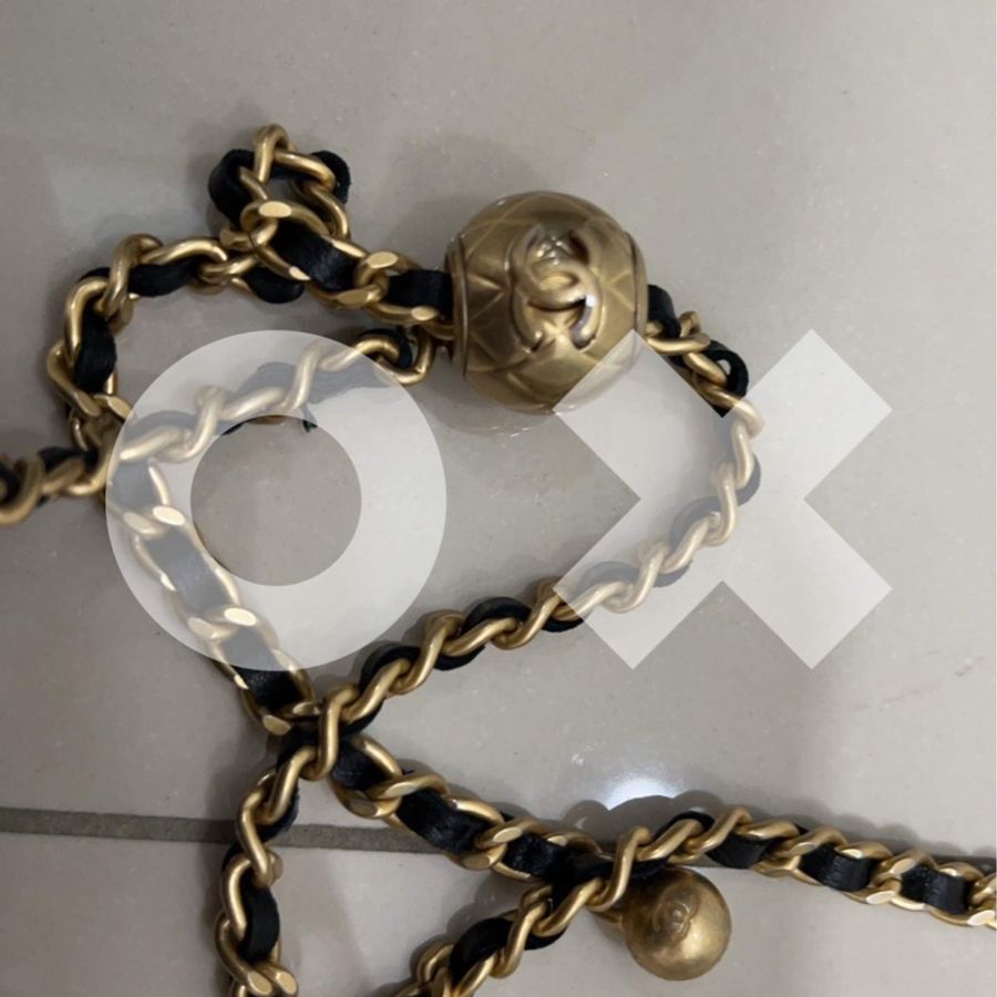 (已驗過)chanel小羊皮金球長盒子-閒置-60
