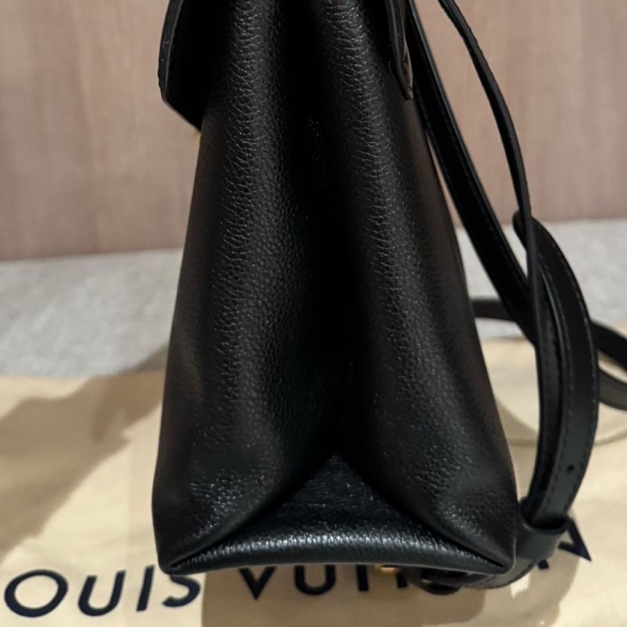 LV rose des vents 風中玫瑰 全皮 黑金 手提包 斜背包 肩背包 側背包 公文包 公事包-39