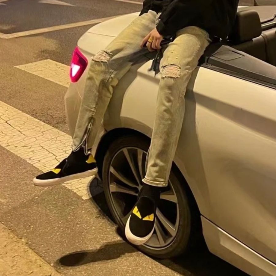 FENDI Sneaker 7E0904 藍底白眼-2