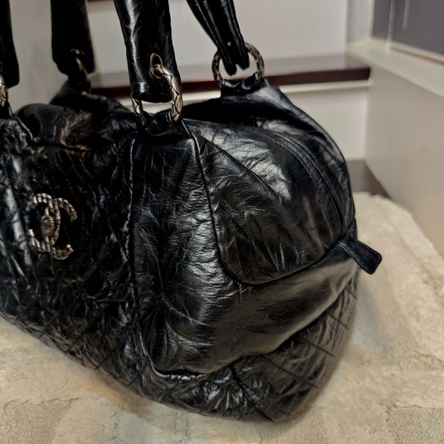 Chanel 保齡球 波士頓 旅行包 卡標齊-21
