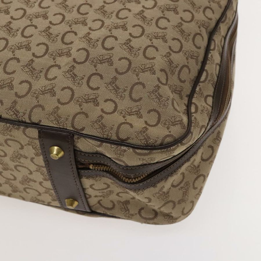 【日本直送】CELINE C Sulky 波士頓包帆布米色金色正品 KD400-14