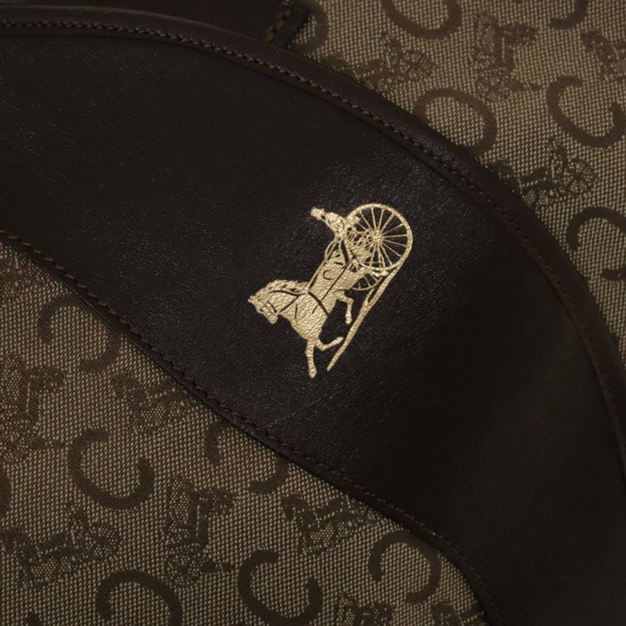 【日本直送】CELINE C Sulky 波士頓包帆布米色金色正品 KD400-17
