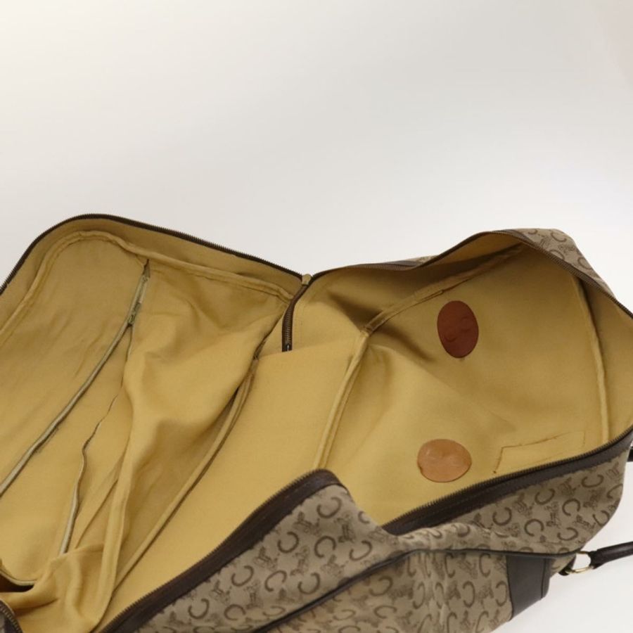 【日本直送】CELINE C Sulky 波士頓包帆布米色金色正品 KD400-19