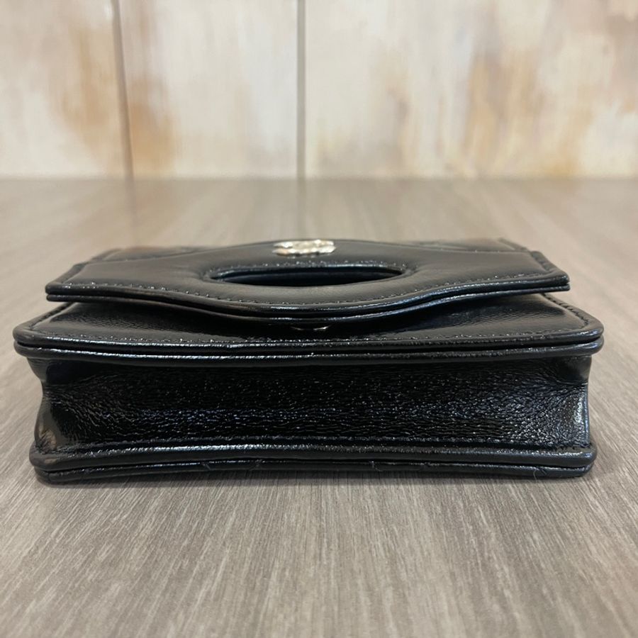 Chanel AP3654 黑金亮面牛皮31系列卡包 零錢包-5