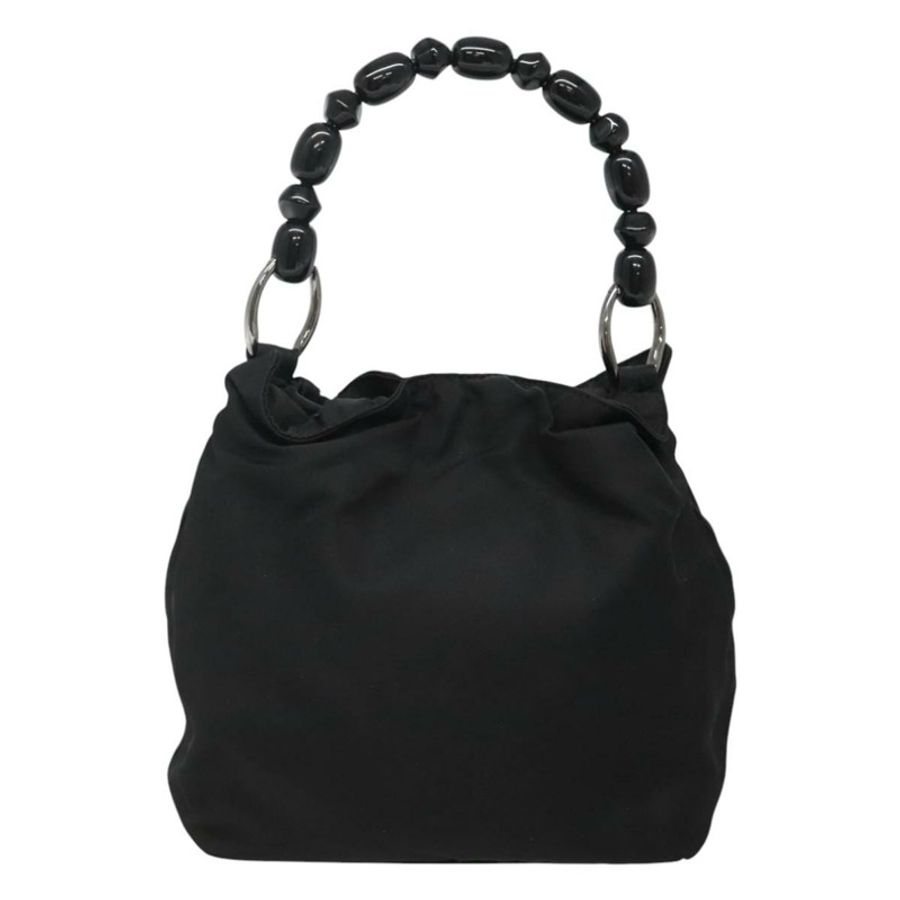【日本直送】Christian Dior Maris Pearl 肩背包 尼龍 黑色 銀色 正品 BA1374-1