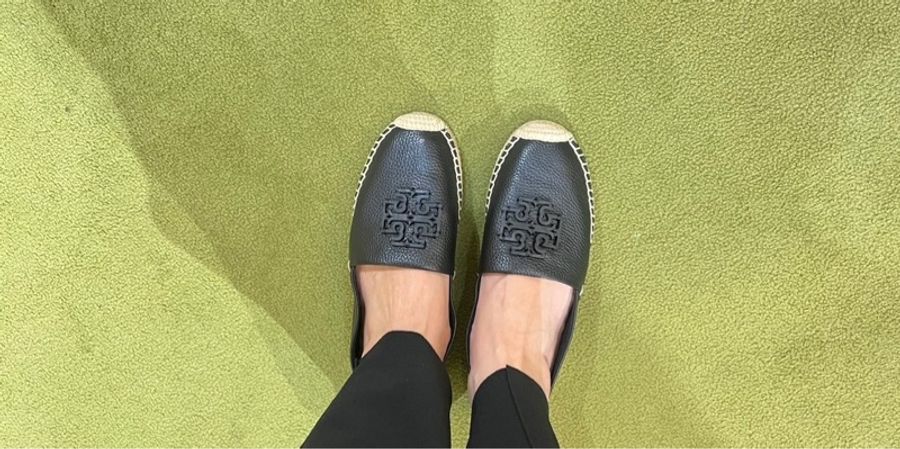 Tory Burcd黑色草編鞋-6