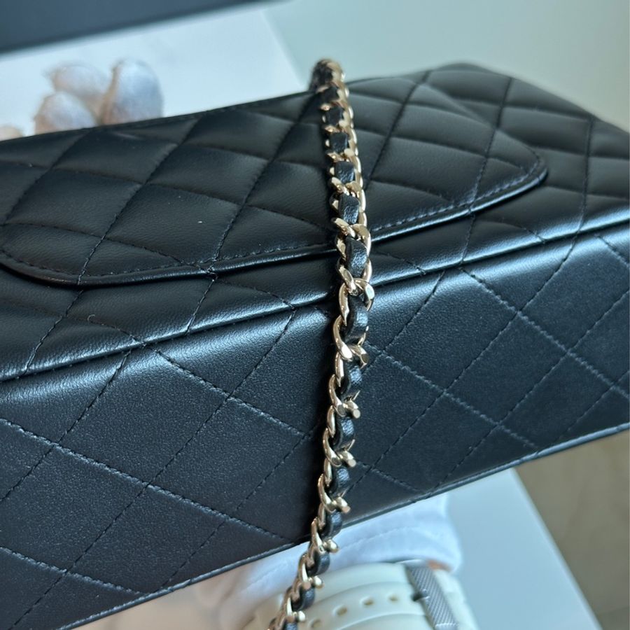 Chanel Cf20 minihandle 芯片款黑金手柄口蓋包🖤櫃上一包難求 💰一漲再漲🔥-23
