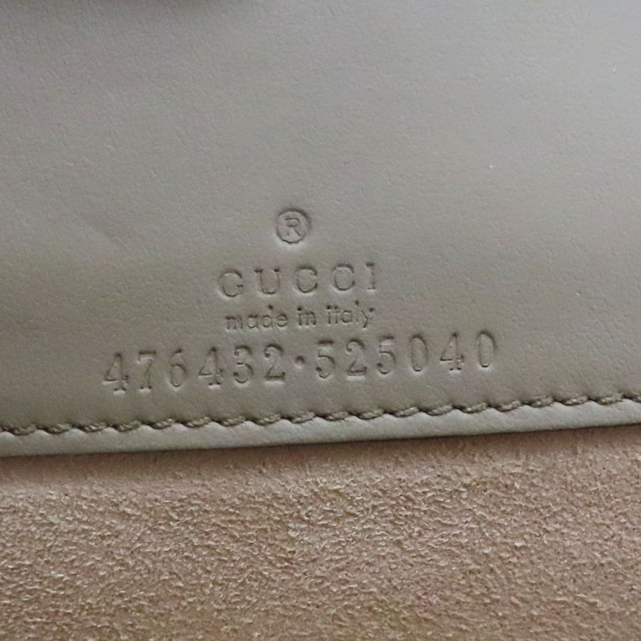 烏木色 GG帆布 麂皮 Dionysus mini 鍊帶肩背包 476432-6
