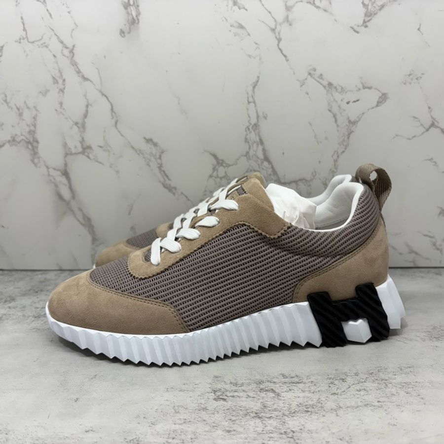 🧋Hermès|Bouncing運動鞋奶茶米色👟-4