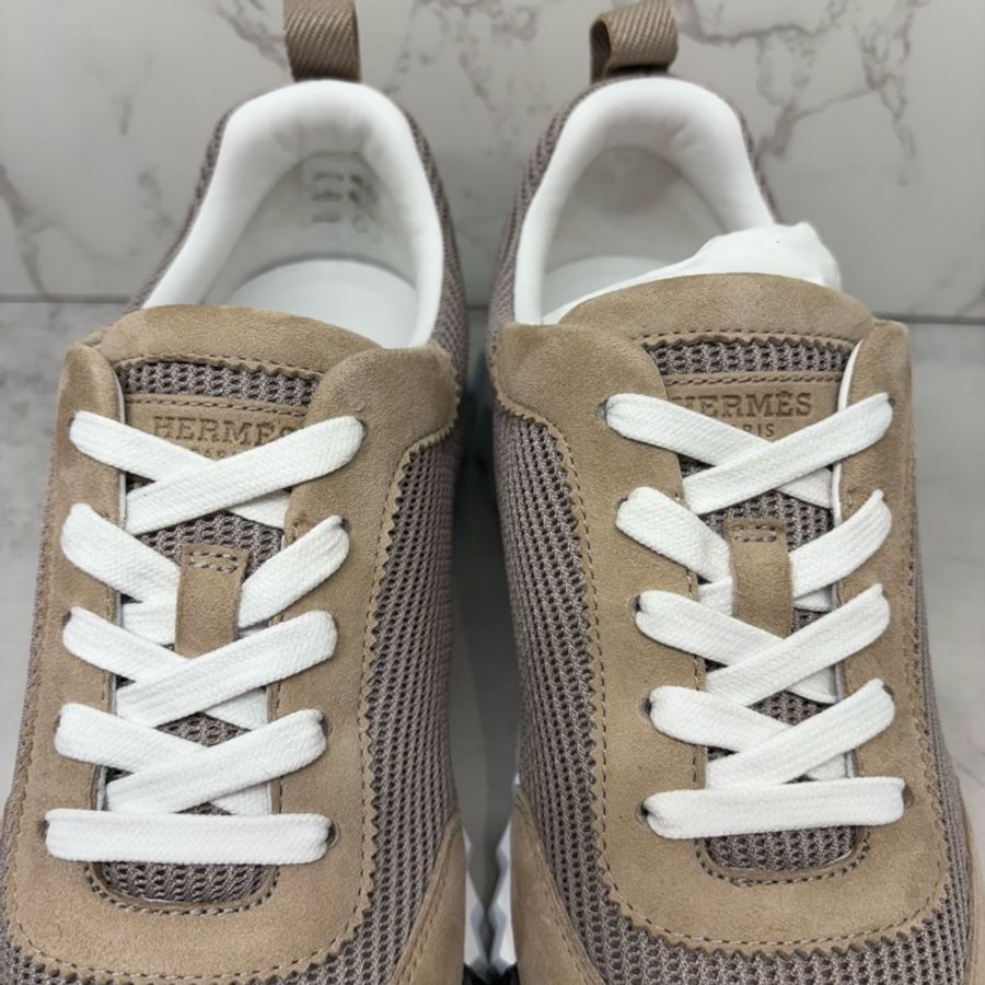 🧋Hermès|Bouncing運動鞋奶茶米色👟-9