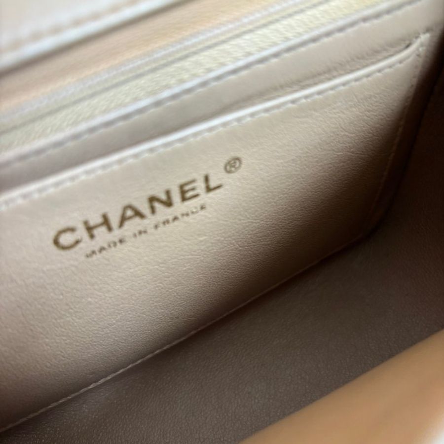 ::CHANEL:: 奶茶色VINTAGE 天菜方胖 鍊包-32