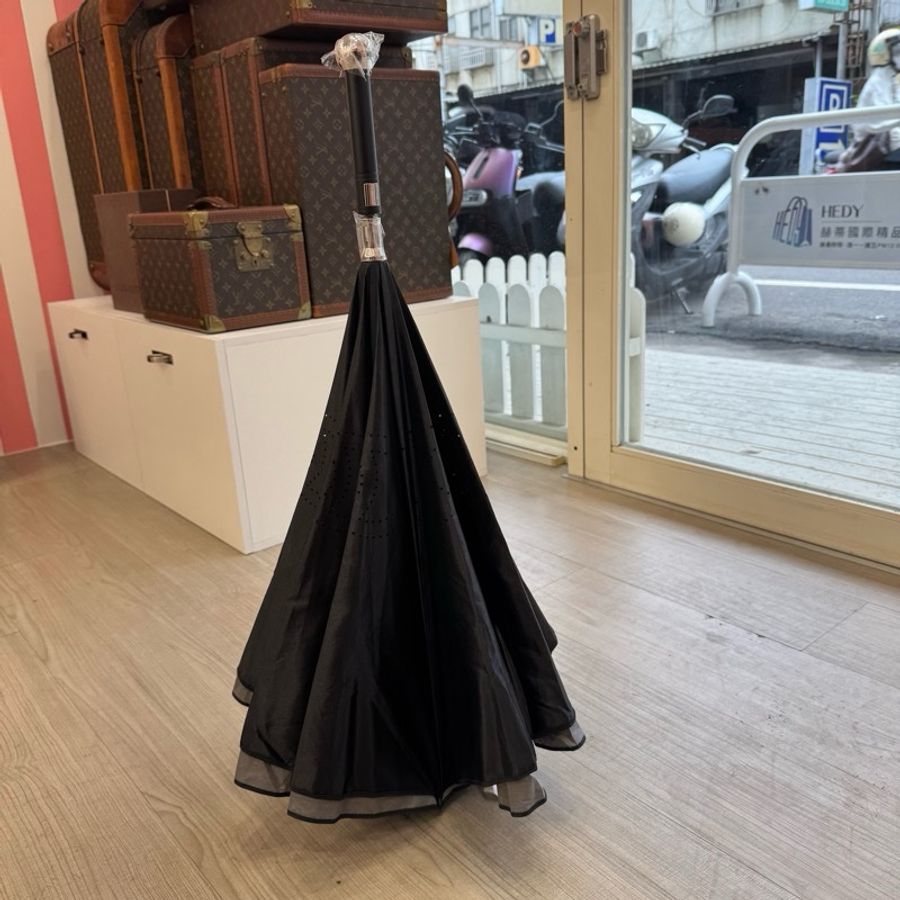 Chanel 黑色反向收納傘-1