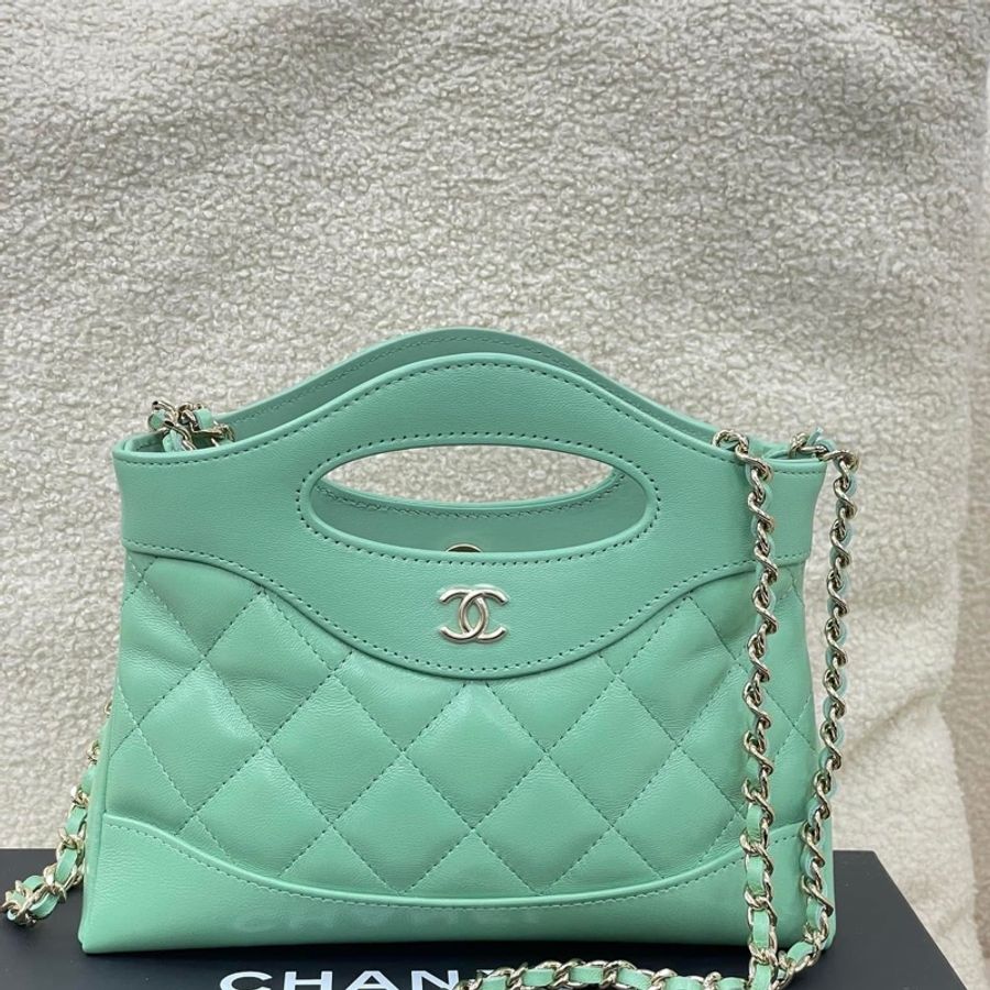 全新Chanel nano 31薄荷綠 全套現貨-0