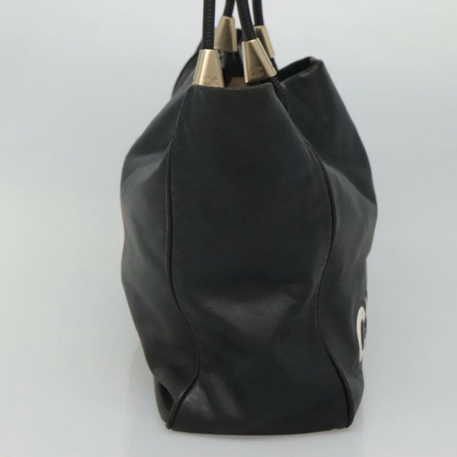 【日本直送】香奈兒山茶花托特包,羊皮材質,黑色,CC標誌,正品,BA841-4