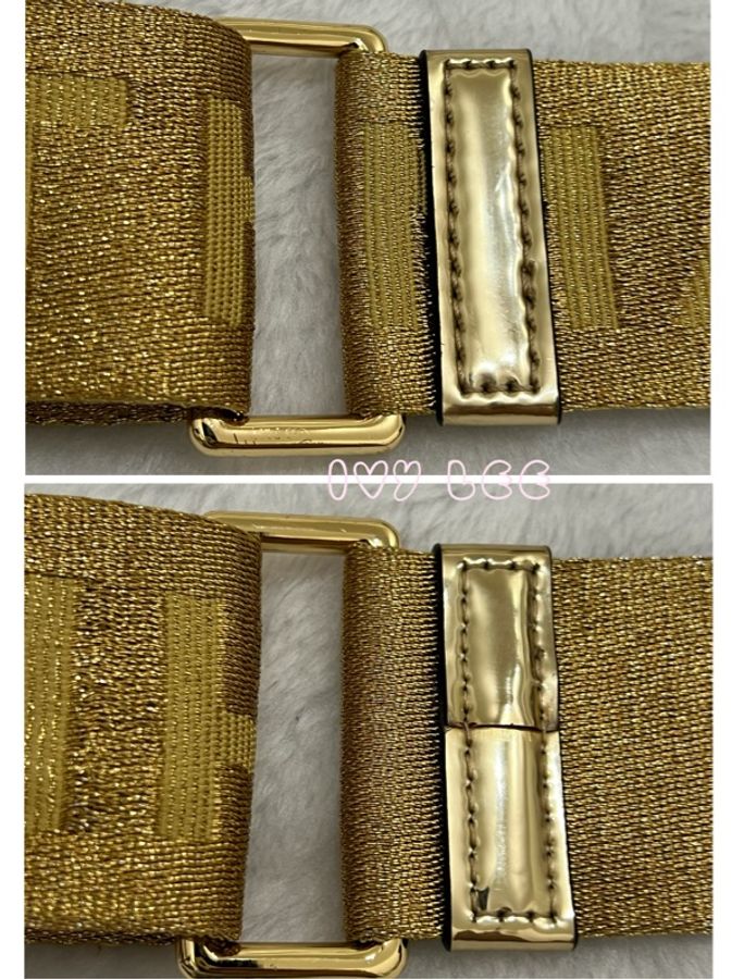 MARC JACOBS 單肩包 相機包 女士標誌金屬包 金色漆皮 正品 二手精品-17