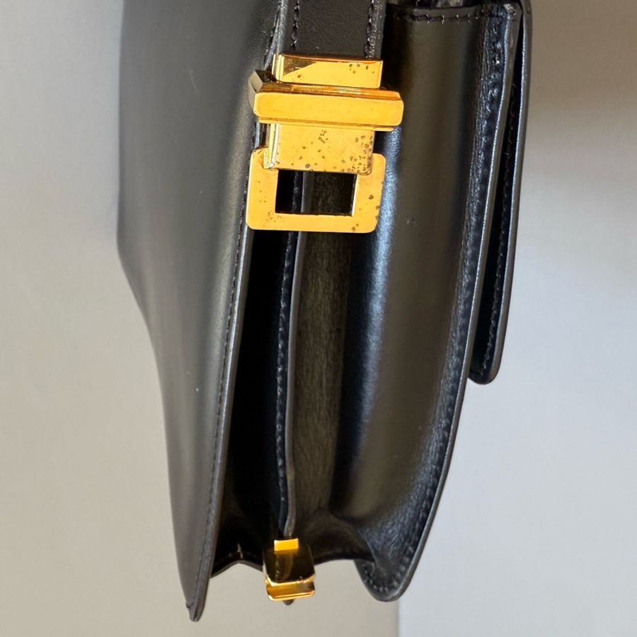 Vintage Celine Triomphe logo shoulder bag 中古Celine 凱旋門標肩背包-10