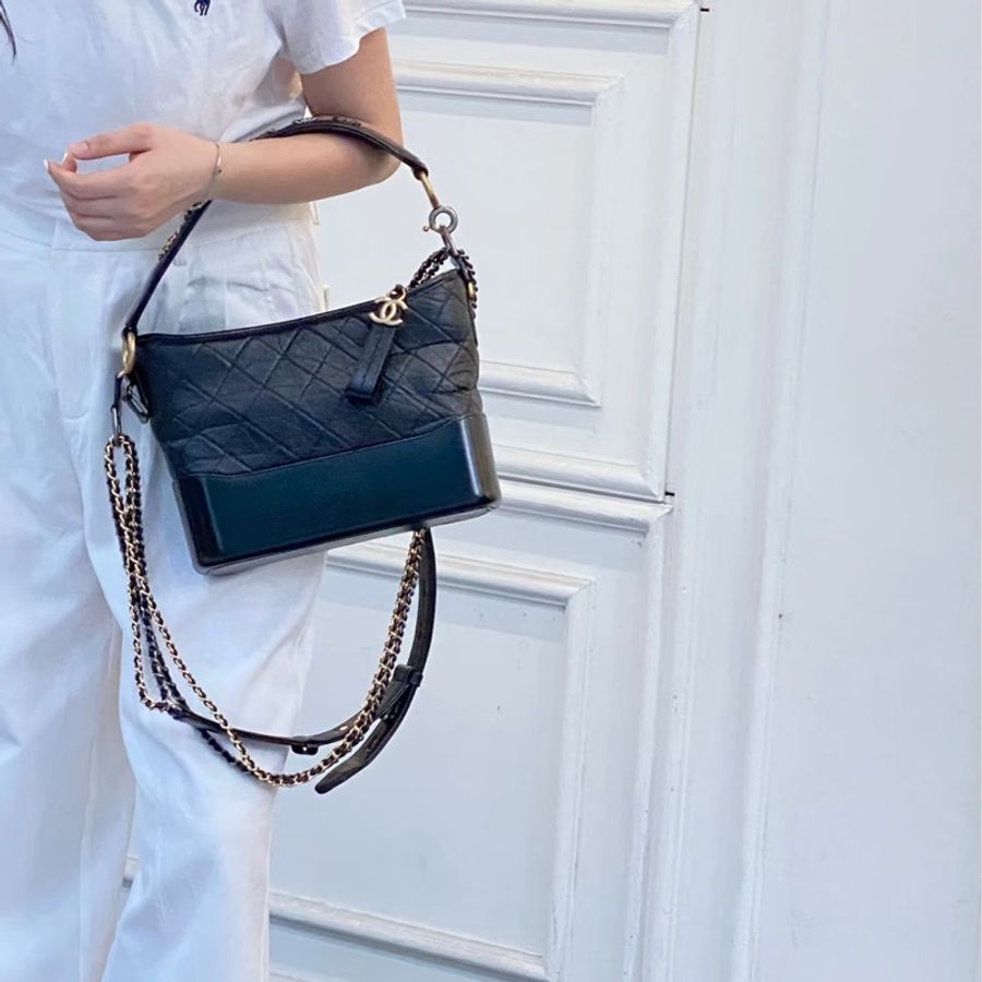 Chanel Gabrielle黑金手柄流浪包 29開🈶保卡 已絕版收藏品🔥送禮自用兩相宜-6