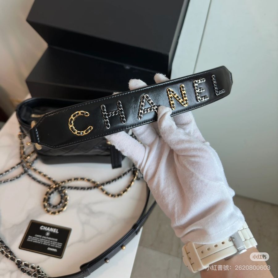 Chanel Gabrielle黑金手柄流浪包 29開🈶保卡 已絕版收藏品🔥送禮自用兩相宜-11
