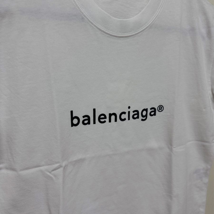 🤍 Balenciaga 巴黎世家 白色短袖 小寫字母短T 合身款-7
