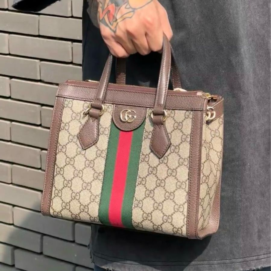🈶購證 🉑斜背 #全網最低 #櫃上8️⃣入手 古馳老花斜挎小托特-6