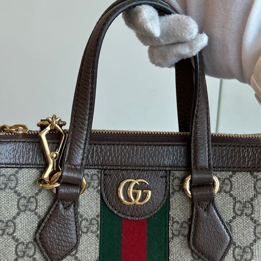 🈶購證 🉑斜背 #全網最低 #櫃上8️⃣入手 古馳老花斜挎小托特-18