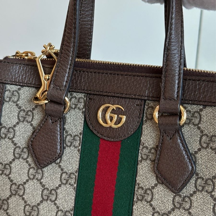 🈶購證 🉑斜背 #全網最低 #櫃上8️⃣入手 古馳老花斜挎小托特-20