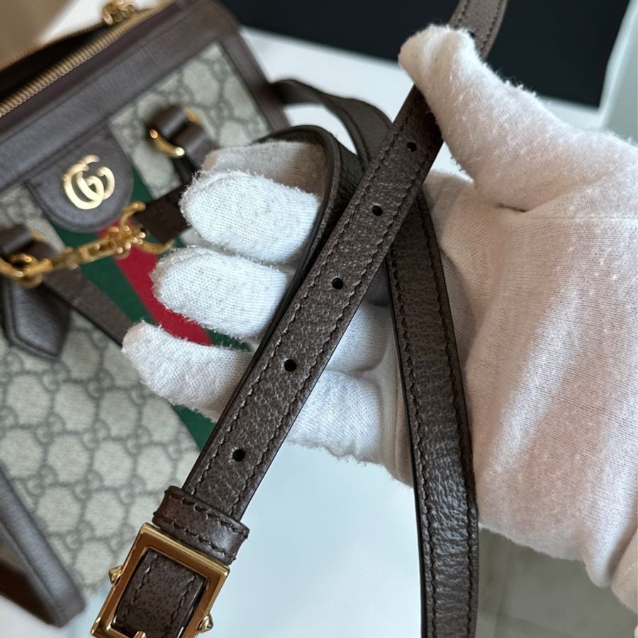 🈶購證 🉑斜背 #全網最低 #櫃上8️⃣入手 古馳老花斜挎小托特-28