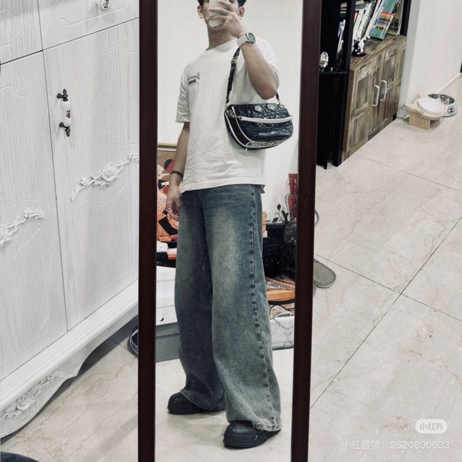 Dior Vibe Hobo馬鞍肩背腋下包 #男女同款 背帶🉑調🈶卡 配件齊全-2