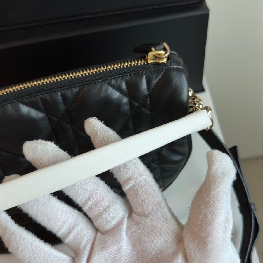 🈶購證🉑斜背 #99新閒置 #10w入手 迪奧hobo馬鞍腋下斜挎包-33