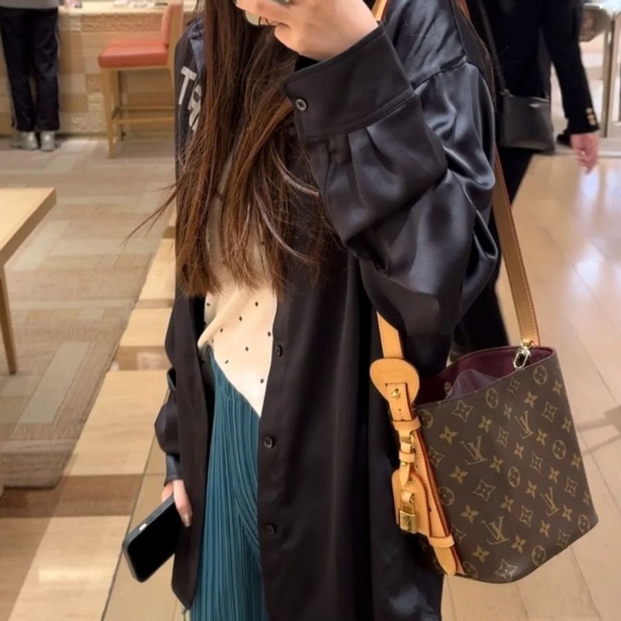 LV M12925 新款 all in BB 老花 原花 肩背包 斜背包 手提包 腋下包-1