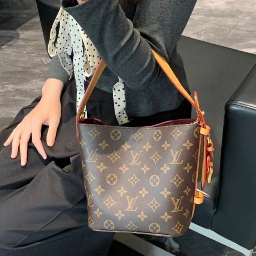 LV M12925 新款 all in BB 老花 原花 肩背包 斜背包 手提包 腋下包-4