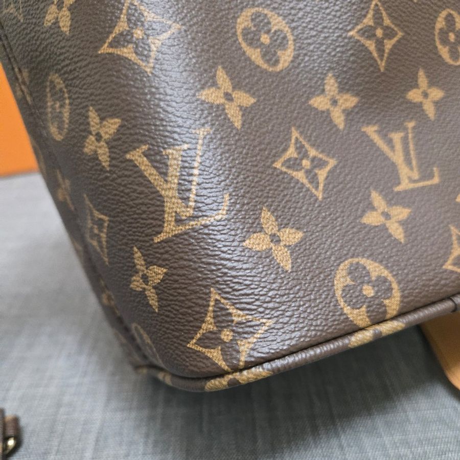 LV M12925 新款 all in BB 老花 原花 肩背包 斜背包 手提包 腋下包-10