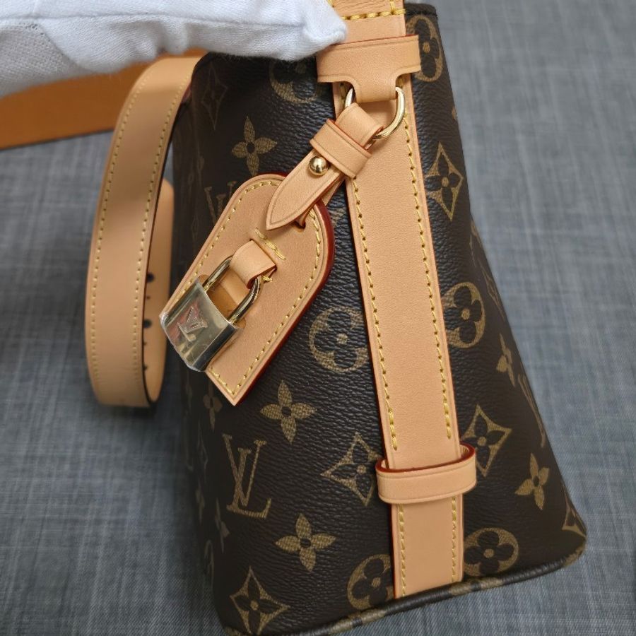 LV M12925 新款 all in BB 老花 原花 肩背包 斜背包 手提包 腋下包-15