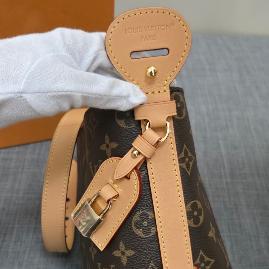 LV M12925 新款 all in BB 老花 原花 肩背包 斜背包 手提包 腋下包-16