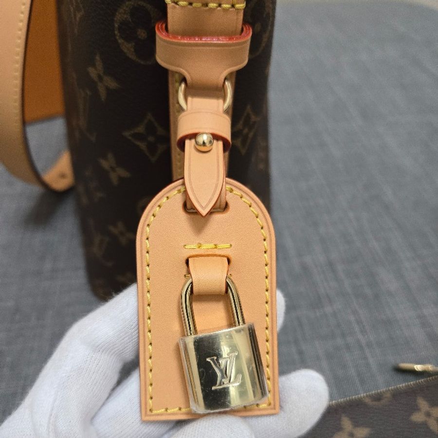 LV M12925 新款 all in BB 老花 原花 肩背包 斜背包 手提包 腋下包-22